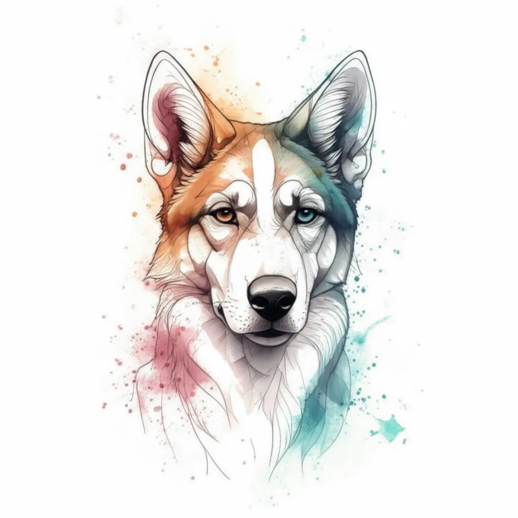AYMIRE Name Tattoo in Watercolor Style - Unique Cursive Design