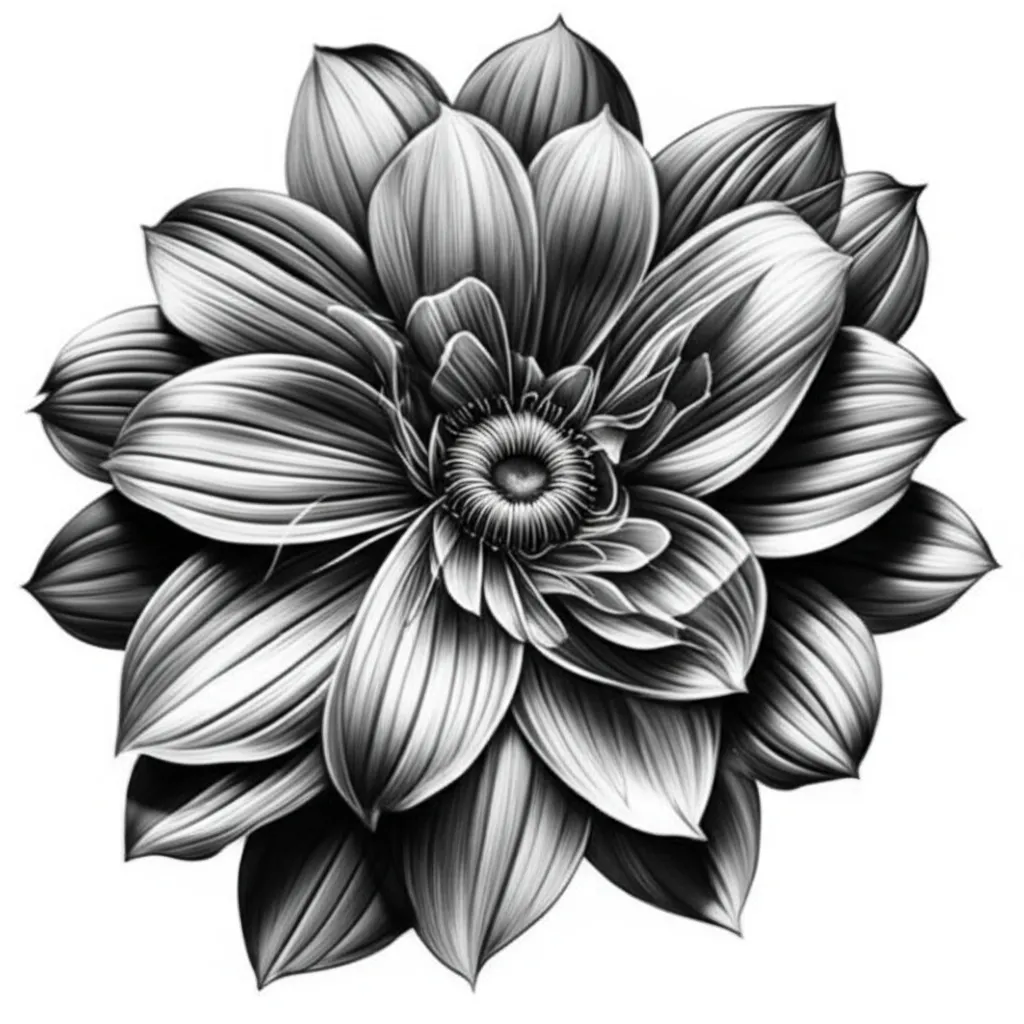Realistic Sagittarius and Taurus Zodiac Flowers Tattoo Design