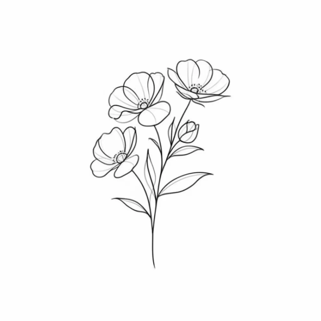 Minimalist Flower Tattoo Design Ideas Minimalist Flower Tattoo Design Ideas