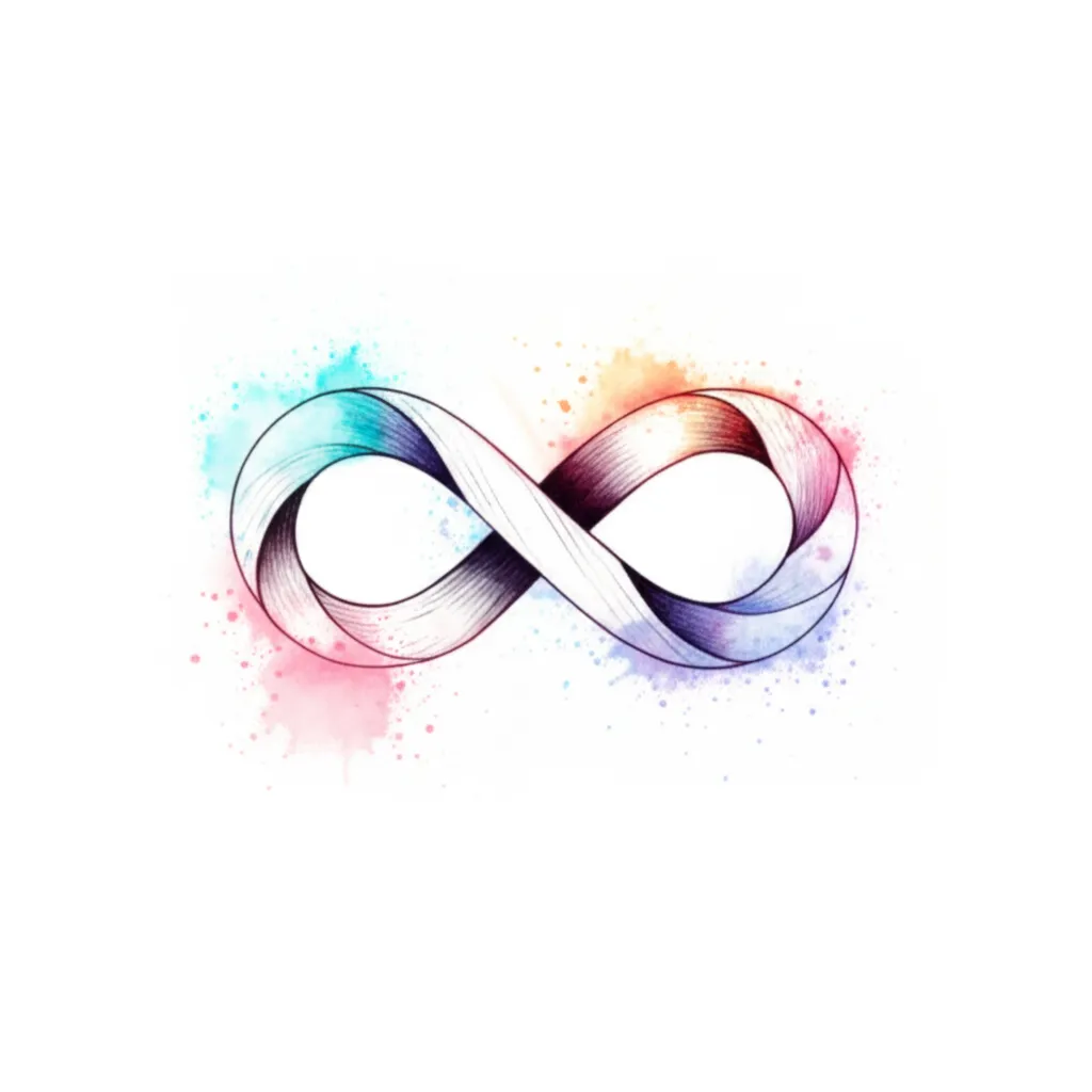 Watercolor Infinity Heart Tattoo Design Watercolor Infinity Heart Tattoo Design