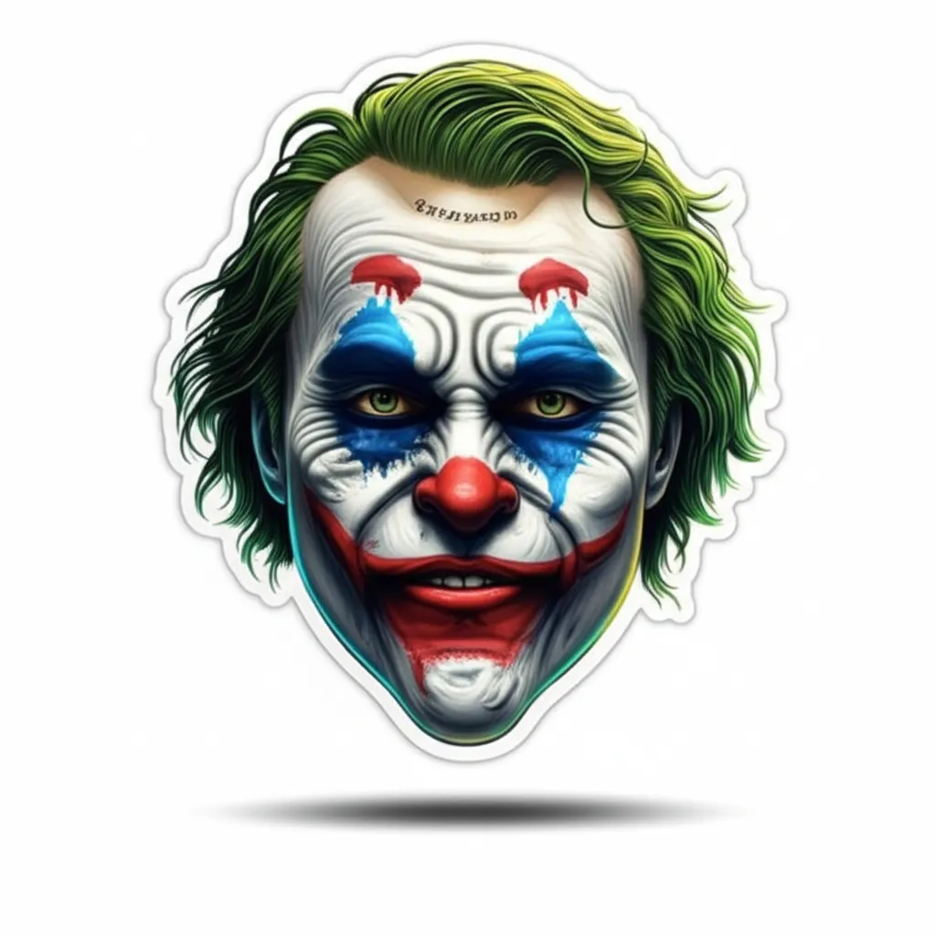 3D Joker Smiley Face Tattoo Design 3D Joker Smiley Face Tattoo Design