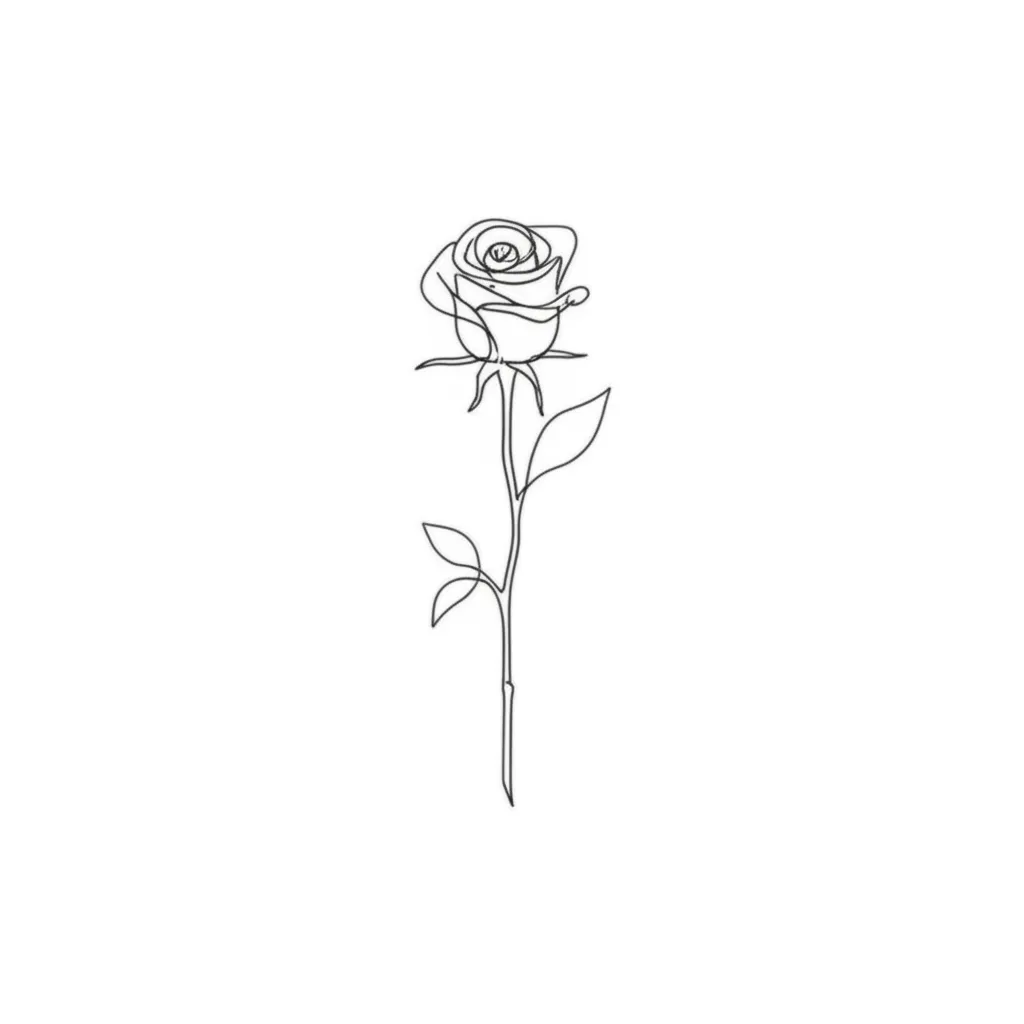 Minimalist De la Rosa Tattoo Design Ideas Minimalist De la Rosa Tattoo Design Ideas