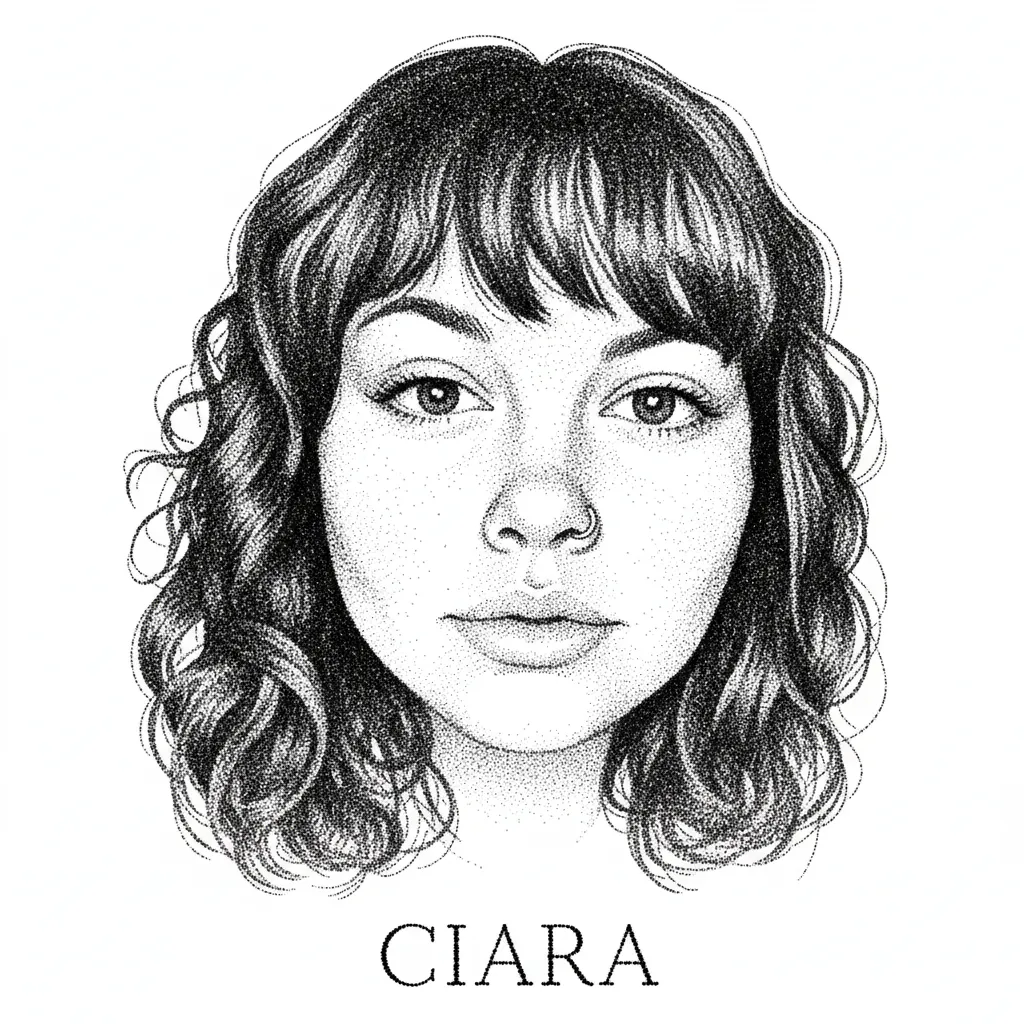 Ciara Dotwork Portrait Tattoo Design