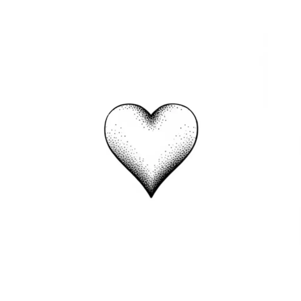 Tiny Fine Line Heart Tattoo Design for Minimalist Lovers