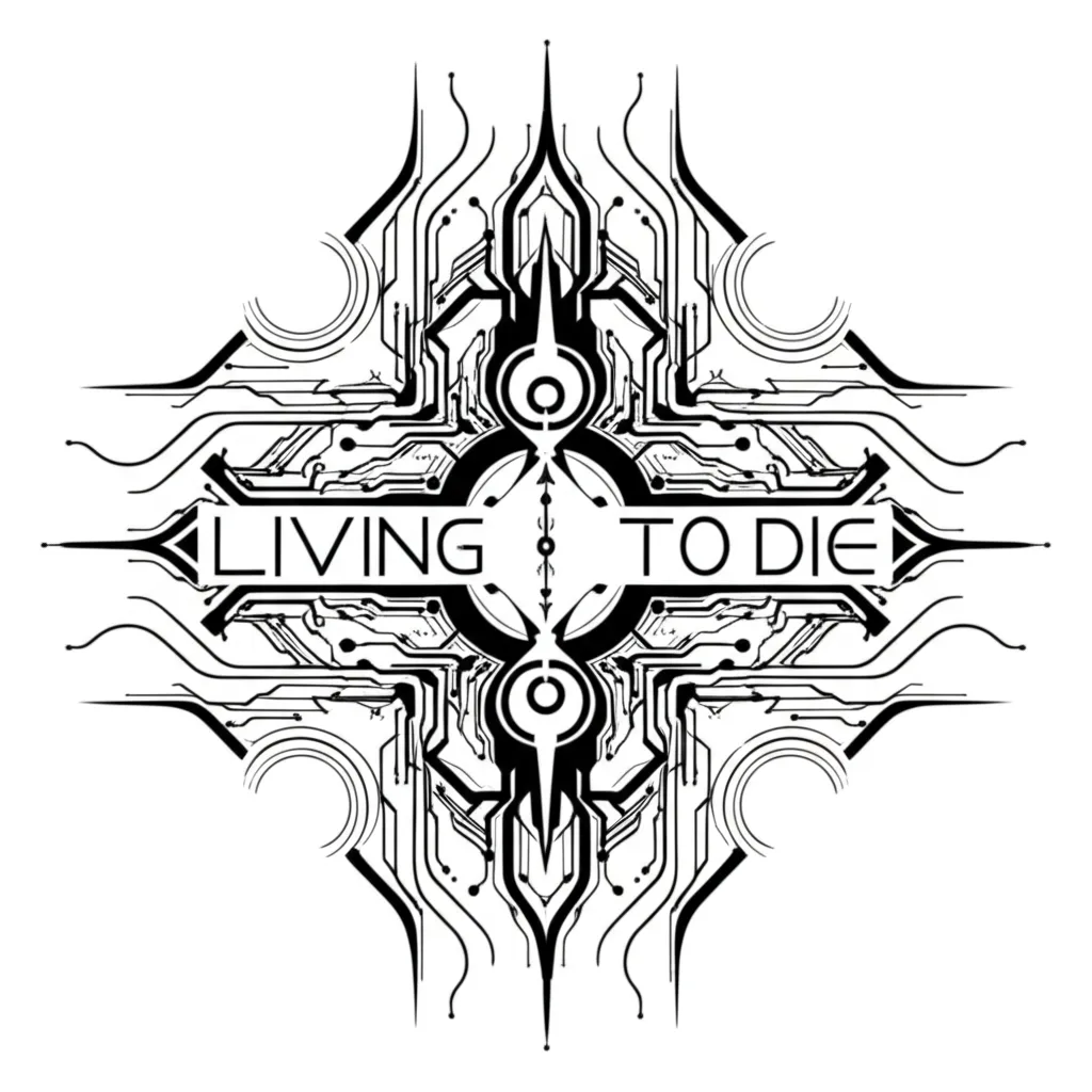 Living to Die Cyber Sigilism Tattoo Design