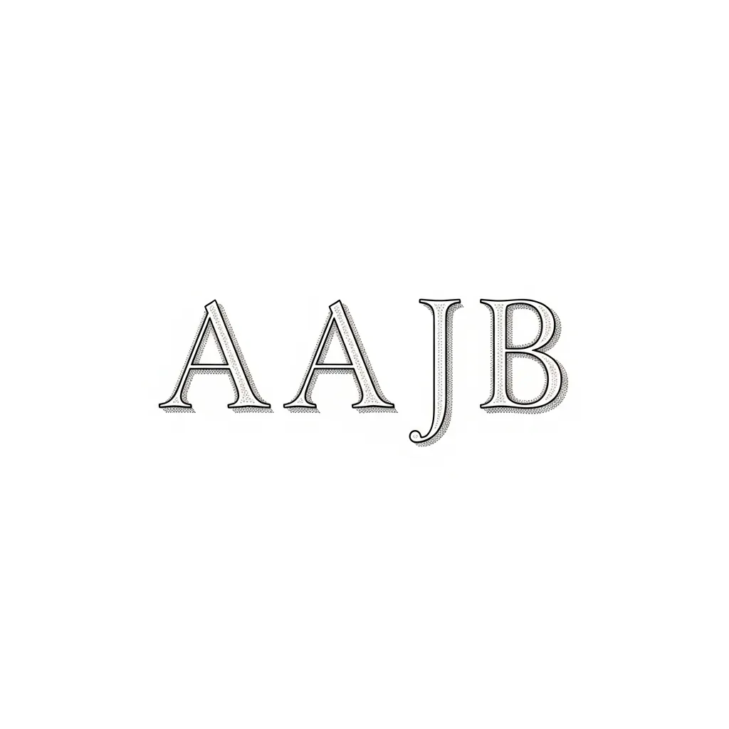 Fine Line Tattoo with Initials A A J B